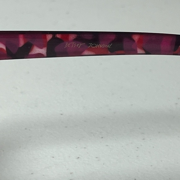 Betsey Johnson Tortoise Shell Geometric Retro Modern MCM Glasses Classic Chic - Picture 9 of 15